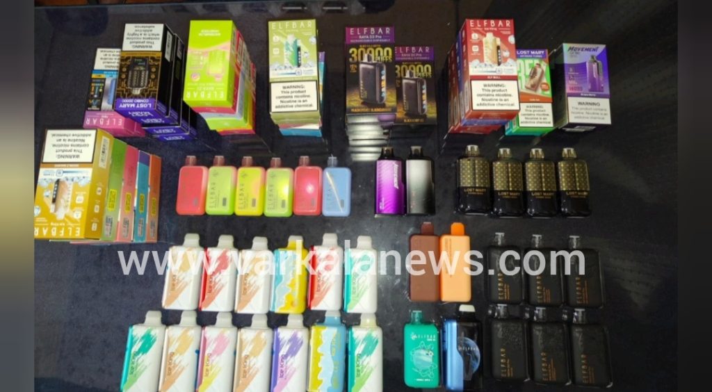 വർക്കലയിൽ ഇ-സിഗരറ്റുകൾ പിടികൂടി; സ്ഥാപന ഉടമയ്ക്കെതിരെ PECA നിയമപ്രകാരം കേസ്